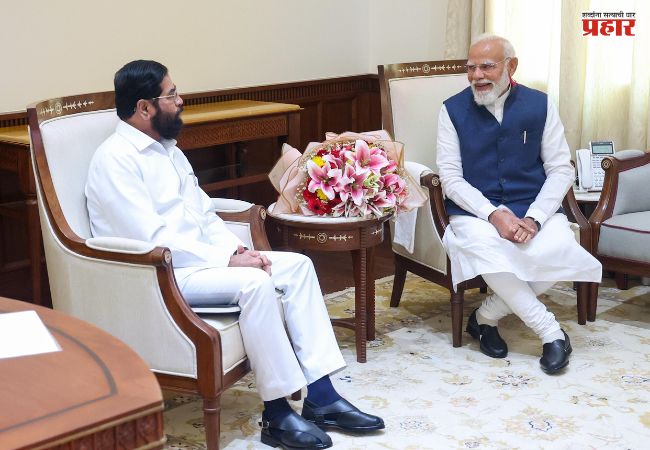 उपमुख्यमंत्री एकनाथ शिंदेंनी घेतली पंतप्रधान मोदींची भेट; देशस्थिती, महाराष्ट्रातील प्रश्नांवर सखोल चर्चा
