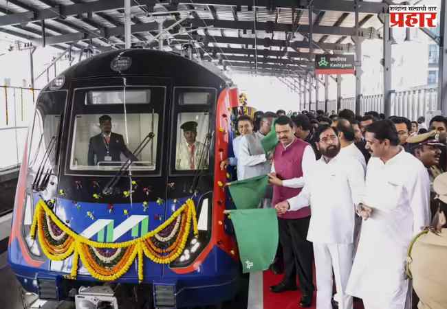 Metro-9 from Dahisar to Mira Bhayandar दहिसर ते मीरा भाईंदर ‘मेट्रो-९’ला मुख्यमंत्र्यांनी दाखवला हिरवा झेंडा