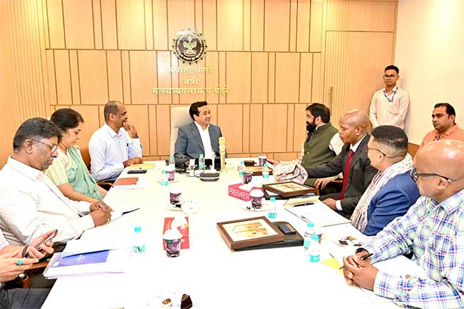Nitesh Rane : दक्षिण आफ्रिकेच्या शिष्टमंडळाने घेतली मत्स्य व्यवसाय व बंदरे मंत्री नितेश राणे यांची भेट