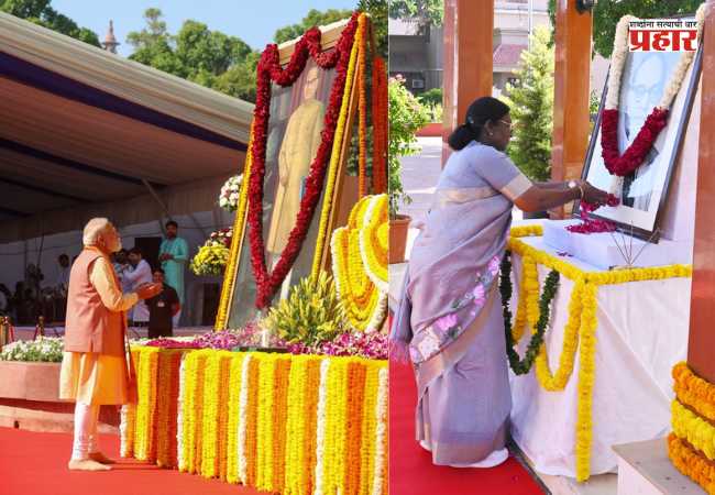 Dr Babasaheb Ambedkar Jayanti : पंतप्रधान मोदींसह राष्ट्रपतींकडून डॉ. बाबासाहेब आंबेडकरांना अभिवादन