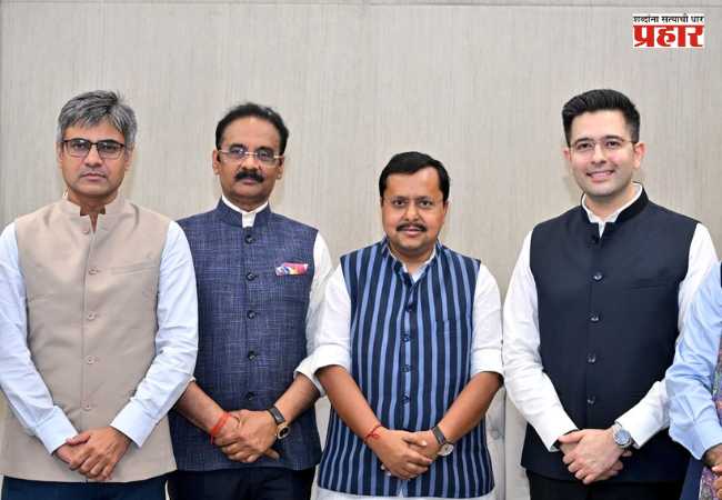 Raghav Chaddha : राघव चड्ढा यांच्यासह ‘आप‘च्या ‘त्या’ ७ खासदारांच्या भाजपमधील विलीनीकरणास मंजुरी