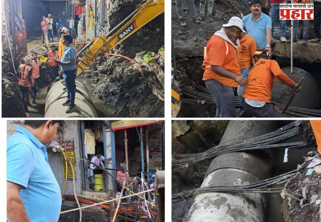 Bmc News : वांद्र्यातील नवपाडा, घासबाजारमधील तुंबणाऱ्या पाण्याचा मार्ग मोकळा