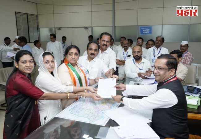 Baramati Assembly by-election : उपमुख्यमंत्री सुनेत्रा पवार यांनी भरला उमेदवारी अर्ज