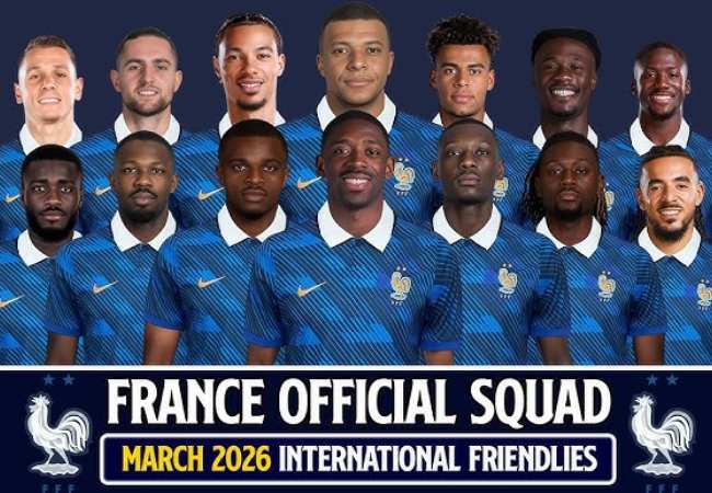 France Football : फ्रान्सचा वर्ल्ड कप संघ जाहीर; कीलीयन मबंप्पेला कर्णधारपद ,कोलो मुआनी संघाबाहेर