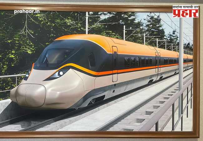 Mumbai-Ahmedabad Bullet Train : प्रतीक्षा संपली! देशातील पहिल्या ‘बुलेट ट्रेन’ची पहिली झलक आली समोर; दिल्लीत झळकावले चित्र