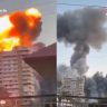 Israeli strikes hit southern Lebanon : दक्षिण लेबनॉनवर इस्रायलचा महाविनाशक हल्ला; 'टायर' शहर धुराच्या विळख्यात