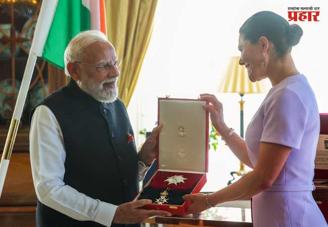 PM Narendra Modi : पंतप्रधान नरेंद्र मोदींना स्वीडनचा सर्वोच्च सन्मान; मिळाला ३१वा आंतरराष्ट्रीय पुरस्कार!