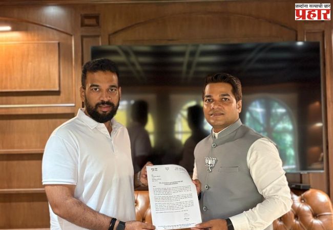 IPL प्रसारणामधील “सलाम मुंबई” ऐवजी “नमस्कार मुंबई” प्रदर्शित करण्याची भाजयुमो, मुंबई अध्यक्ष दिपक सिंह यांची मागणी