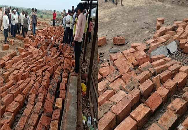 Sangli : सांगलीत मंदिराची भिंत कोसळून सहा जणांचा मृत्यू