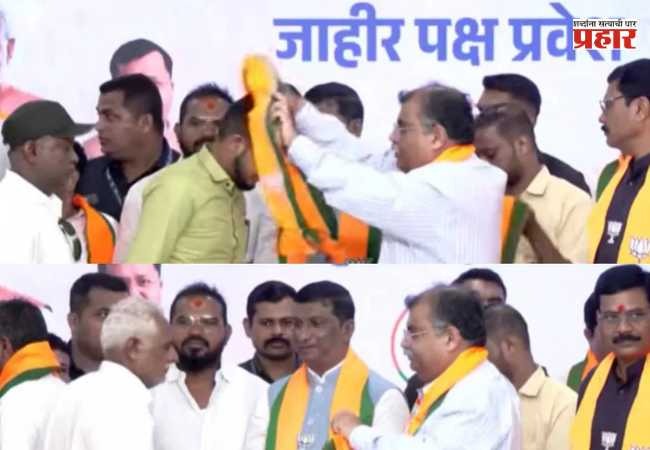 Suresh Mapari : वाशिममध्ये ठाकरे गटाला मोठा धक्का! २९ गाड्यांच्या ताफ्यासह सुरेश मापारींचा भाजपमध्ये भव्य प्रवेश