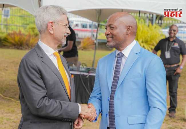 S. Jaishankar and Brian Lara : परराष्ट्र मंत्री एस. जयशंकर आणि क्रिकेटपटू ब्रायन लाराची खास भेट; ‘भारत-त्रिनिदाद नात्याचा सर्वात मजबूत दुवा म्हणजे क्रिकेट’