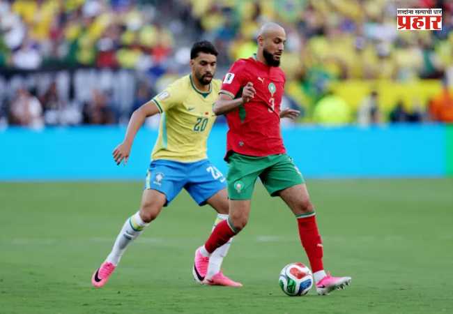 FIFA World Cup 2026 : मोरोक्कोने ब्राझीलला रोखलं; १-१ ची बरोबरी