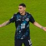 FIFA WORLDCUP 2026 : नवा नियम ठरला पॅराग्वेच्या खेळाडूला महागात! मिगेल अल्मिरॉनला दाखवले थेट रेड कार्ड