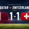 FIFA WORLDCUP 2026 : कतारचा ऐतिहासिक 'कमबॅक'; स्वित्झर्लंडविरुद्ध शेवटच्या क्षणी मिळवला पहिला गुण
