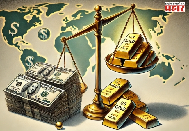 Global Economy : ७३ देशांच्या मध्यवर्ती बँकांचा डॉलरला रामराम, सोन्याची साठवणूक वाढवणार
