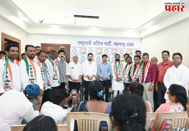 NCP (AP) :भाजप युवा मोर्चाचे दक्षिण मुंबई अध्यक्ष अर्जुन मेघे यांचा राष्ट्रवादी काँग्रेसमध्ये जाहीर प्रवेश