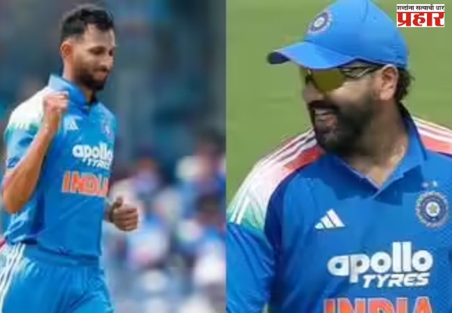 Rohit & Prasidh Krushna : रोहित शर्मा आणि प्रसिद्ध कृष्णाची ऐतिहासिक हॅटट्रिक; चेन्नई वन-डेत रचला नवा विक्रम !