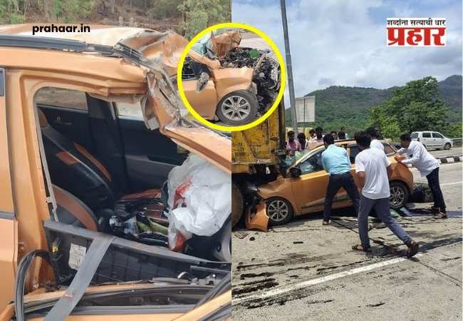 Mumbai-Goa Highway Tragedy : मुंबई-गोवा महामार्गावर भीषण अपघात: कशेडी घाटात कार-डंपरच्या धडकेत तरुणाचा जागीच मृत्यू, आई गंभीर जखमी