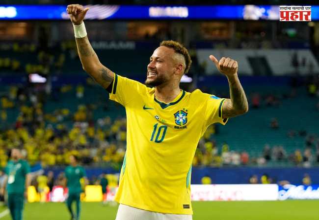 FIFA World Cup 2026 Neymar : ९८१ दिवसांनंतर ब्राझीलसाठी मैदानात उतरला नेमार, चाहत्यांचा जल्लोष