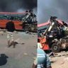 Surat Bus Accident : सुरतमध्ये महाराष्ट्राच्या दोन 'एसटी' बसचा अपघात