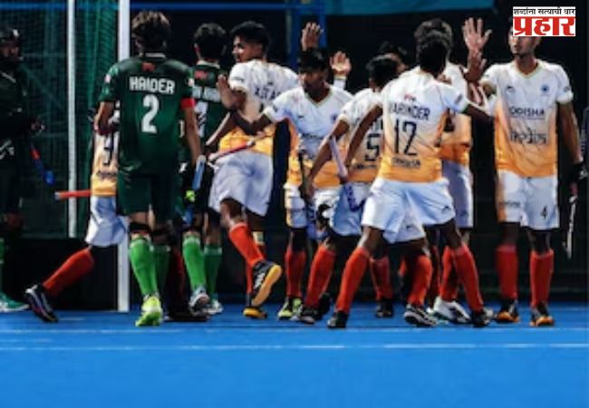 Asia Cup U-18 Hockey Ind vs Pak : भारताने पाकिस्तानला नमवत गाठली अंतिम फेरी; आशिष तानी पूर्तिचा चौकार, 5-3 ने दणदणीत विजय