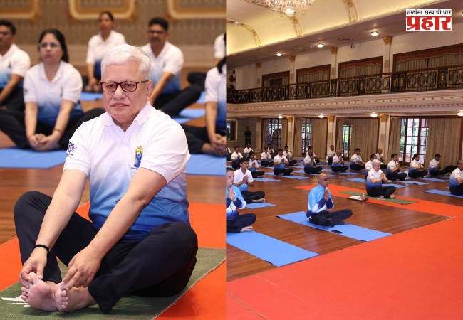 International Yoga Day : आंतरराष्ट्रीय योग दिनी राज्यपालांचा योगाभ्यास; प्रशिक्षित योग शिक्षक घडवण्याचे आवाहन