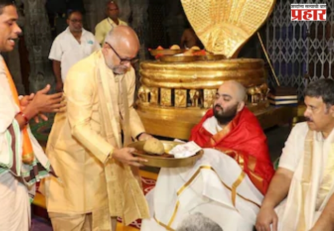 अनंत अंबानींच्या भक्तीची भाविकांमध्ये चर्चा; रिलायन्स इंडस्ट्रीकडून तिरूपतीच्या बालाजी मंदिराला २७ कोटींची भेट !