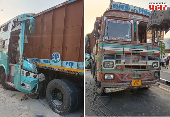 Vadodara Accident : गुजरातमध्ये भीषण बस अपघात; ट्रकला धडकून 5 प्रवाशांचा मृत्यू, अनेक जखमी