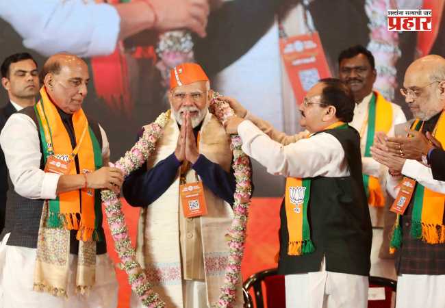 PM Narendra Modi : भाजपाने नरेंद्र मोदी यांना सर्वाधिक काळ सलग पंतप्रधानपद भूषविल्याबद्दल दिल्या शुभेच्छा