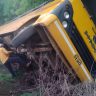 Chakur Bus Accident : चाकूरमध्ये शाळेची बस पलटून २२ विद्यार्थी जखमी प्रकरणी चालकासह मुख्याध्यापक व संस्थाचालकाविरुद्ध गुन्हा दाखल