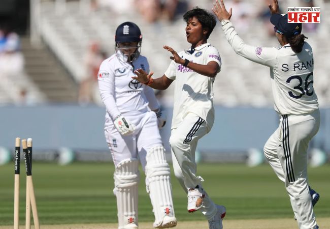 IND (W) vs ENG (W) : लॉर्ड्स टेस्टमध्ये भारताच्या  महिला क्रिकेट संघांचा जलवा! ऐतिहासिक विजयापासून फक्त ४ विकेट्स दूर