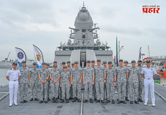 Indian Navy : भारतीय नौदलाच्या युद्धनौकांच्या सिंगापूर भेटीची यशस्वी सांगता