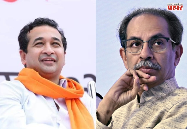 Nitesh Rane : पाकिस्तानातील अब्बांना खूश करण्यासाठी उद्धव ठाकरेंकडून राम मंदिराची बदनामी
