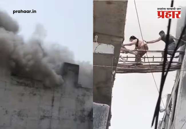 Noida mamura village fire : ईव्ही चार्जिंगमधील ठिणगीमुळे हाहाकार; नोएडात भीषण आगीत दोघांचा दुर्दैवी अंत