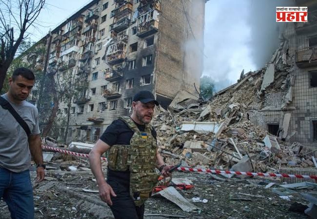 Russia Attack on Kyiv : कीववर रशियाचा भीषण क्षेपणास्त्र व ड्रोन हल्ला; एकाचा मृत्यू, अनेक जखमी
