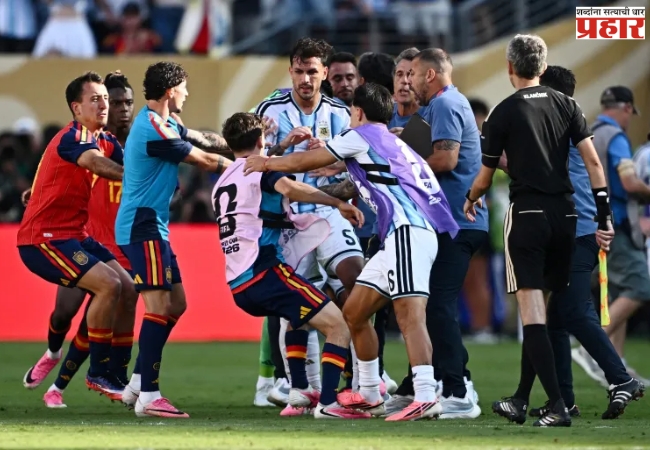 Spain vs Argentina : अंतिम सामन्यांनंतर अर्जंटिनाला मोठा धक्का ! फिफाकडून खेळाडूंवर कारवाईची शक्यता; नेमकं प्रकरण काय ?