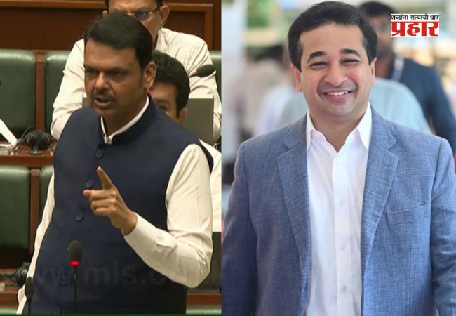 Devendra Fadnavis : मुख्यमंत्र्यांकडून विधानसभेत मंत्री नितेश राणेंचे कौतुक