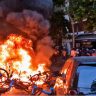 France Football Fans get Violent : फुटबॉल पराभवानंतर फ्रान्स पेटला! स्पेनकडून पराभवानंतर चाहत्यांचा संताप, अनेक शहरांत गोंधळ आणि तोडफोड