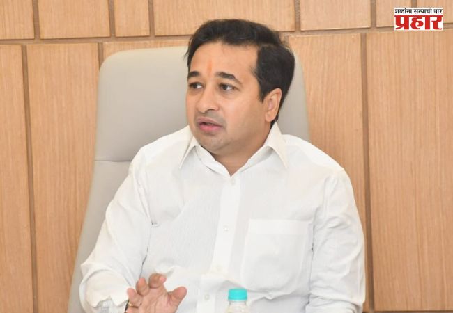 Nitesh Rane : अमित शहांवर बोलण्याची संजय राऊतांची लायकी नाही
