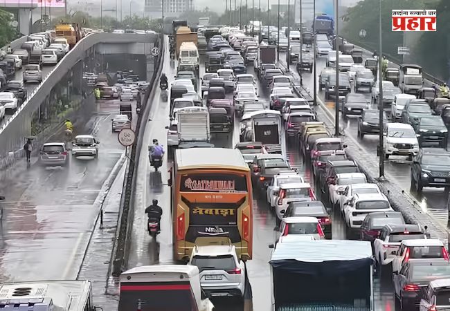 Mumbai Rains Traffic : मुंबईकरांनो सावधान! मुसळधार पावसाने शहर ठप्प; वेस्टर्न एक्सप्रेस हायवेवर प्रचंड वाहतूक कोंडी