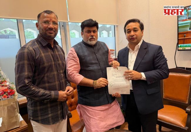 Nitesh Rane : वैभववाडी तालुक्यातील नाधवडे येथे एमआयडीसी स्थापन करा