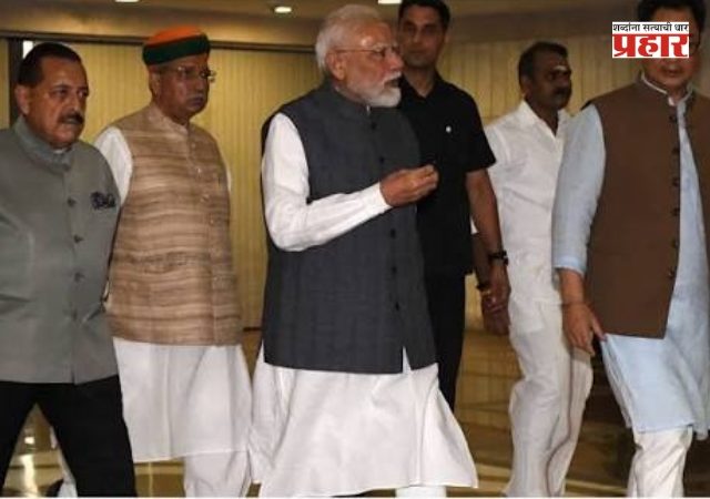 Mangal Milan NDA Meeting  : एनडीए संसदीय पक्षाची 'मंगल मिलन' बैठक