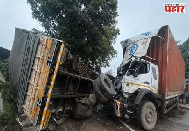 Pune Nashik Highway Accident : पुणे-नाशिक महामार्गावर भीषण अपघात; कंटेनरची ट्रकला धडक, ट्रकखाली कार चिरडली