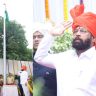 Eknath Shinde : ८० व्या स्वातंत्र्यदिनानिमित्त ठाणे जिल्हाधिकारी कार्यालयात उपमुख्यमंत्री एकनाथ शिंदे यांच्या हस्ते ध्वजारोहण