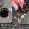 BMC NEWS : दादरमध्ये मॅनहोलची जाळी चोरीचा प्रयत्न फसला, झाकण टाकले उघडे