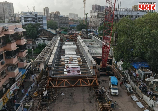 Railway Bridge : सायन रेल्वे ओव्हर ब्रिजचे उद्घाटन सप्टेंबर अखेरपर्यंत लांबणीवर; दुसरा गर्डर ८-९ ऑगस्टच्या मध्यरात्री बसवणार