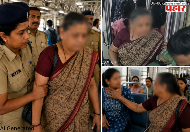 A 65-year-old female thief