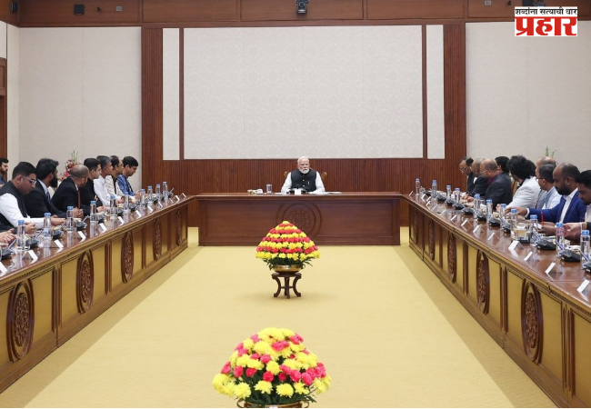 Prime Minister Modi interacted with CEOs and founders of space startups