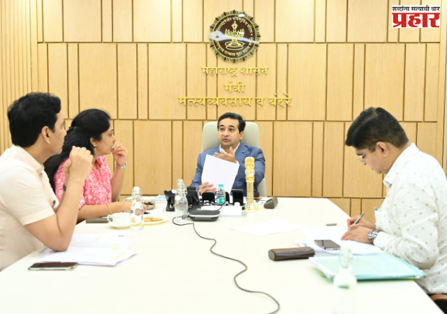 Nitesh Rane : फिश मार्केट स्थापनेची कामे टप्प्याटप्प्याने गतीने पूर्ण करा; मंत्री नितेश राणे यांचे निर्देश