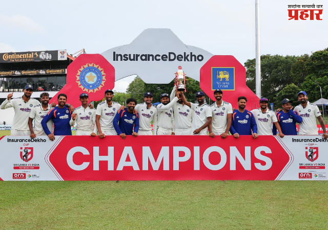 IND vs SL Colombo Test : कोलंबो कसोटी अनिर्णित; भारताने कसोटी मालिका १-० ने जिंकली